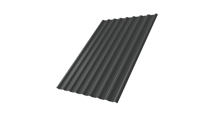 Профнастил С20R 0,5 Satin RAL 7016 антрацитово-серый