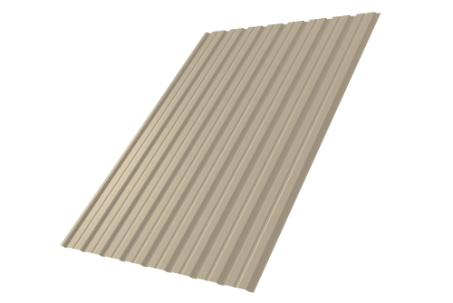 Профнастил С10В 0.5 Satin с пленкой RAL 1015