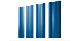 Штакетник М-образный А с прямым резом 0.4 PE RAL 5005 сигнальный синий