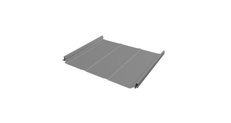 Кликфальц Pro Line Grand Line 0,5 Satin с пленкой на замках RAL 9006 бело-алюминиевый