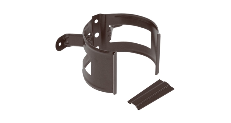 Кронштейн трубы на дерево 100 мм Мatt RAL 8017 шоколад