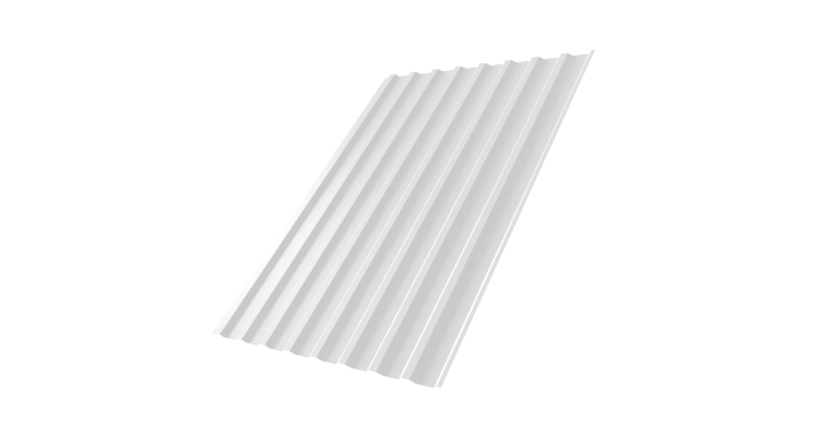 Профнастил С20В 0,45 PE RAL 9003 сигнальный белый