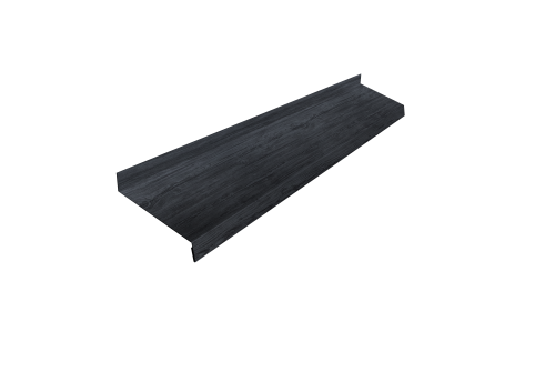 Отлив простой 100 0,45 Print Premium Grey Wood TwinColor (2м)