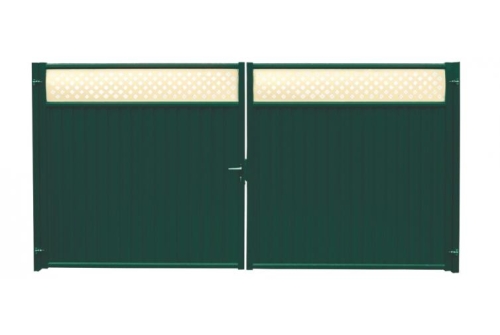 Ворота Estet Plus 2,0х3,6 RAL 6005/1014