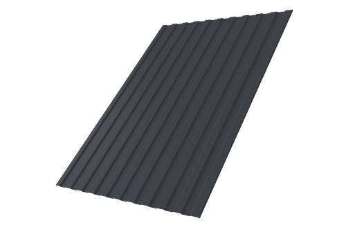 Профнастил С8A 0,5 Atlas X RAL 7024 мокрый асфальт