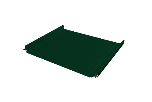 Кликфальц Pro Gofr Grand Line 0,5 PE с пленкой на замках RAL 6005 зеленый мох