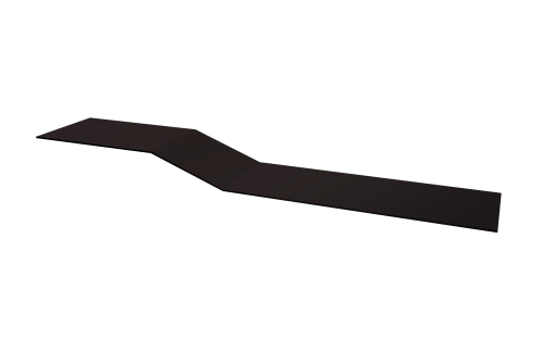 Планка крепежная фальц Grand Line 0,5 Satin Matt RAL 9005 черный (3м)
