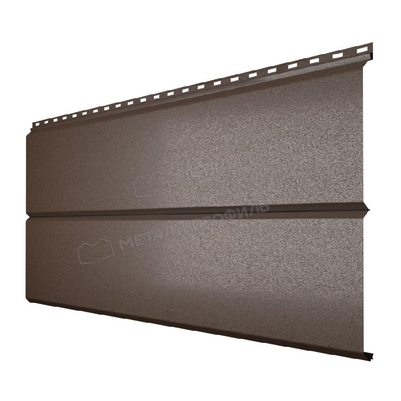 Сайдинг Металл Профиль Lбрус-XL-В-14х335 (VALORI-20-DarkBrown-0.5)