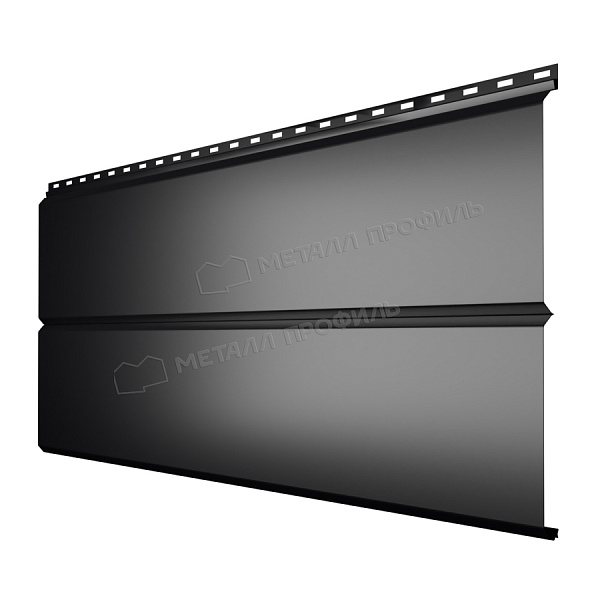 Сайдинг Металл Профиль Lбрус-XL-14х335 NormanMP (ПЭ-01-9005-0.5)