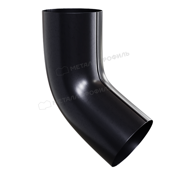 Колено трубы Металл Профиль PURMAN BLACK EDITION D100 RAL 9005