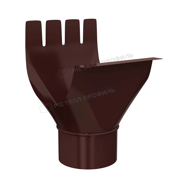 Воронка выпускная Металл Профиль GRANDSYSTEM D125/90 RAL 8017