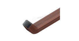 Труба водосточная с коленом Металл Профиль БЮДЖЕТ 76х102х1000 RAL 8017