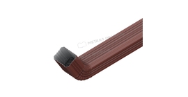 Труба водосточная с коленом Металл Профиль БЮДЖЕТ 76х102х1000 RR32