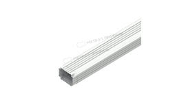 Труба водосточная Металл Профиль БЮДЖЕТ 76х102х2000 RAL 9003