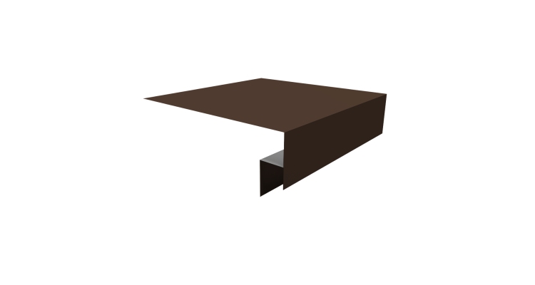 Планка околооконная сложная Экобрус Grand Line 200х50х25 0,5 Drap TX RAL 8017 шоколад (2м)