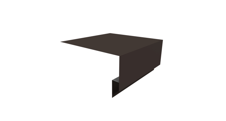 Планка околооконная сложная Экобрус Grand Line 250х75х25 0,45 Drap ST RR 32 темно-коричневый (2м)