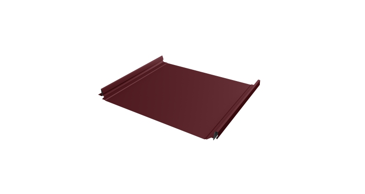 Кликфальц Pro Grand Line 0,5 PE с пленкой на замках RAL 3005 красное вино