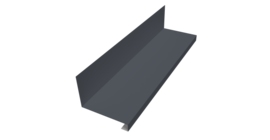 Планка примыкание нижнее к трубе для Кликфальц Pro 0,45 Drap RAL 7024 мокрый асфальт (3м)