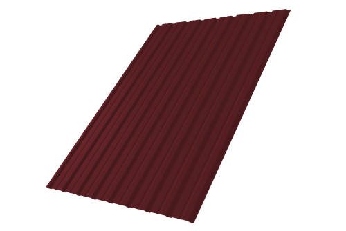 Профнастил С10В 0.7 PE RAL 3005 красное вино